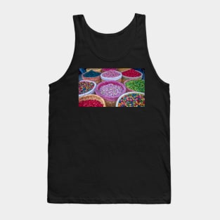 Colorful natural organic herbal tea in Marrakech, Morocco Tank Top